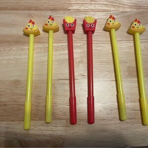 Cute Pizza and French Fry pens